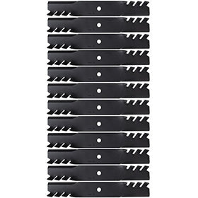Paquete de 12 cuchillas giratorias atómicas negras originales Toro OEM 107-3195-03 de 16,5"