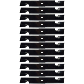 Paquete de 12 cuchillas de alto flujo negras originales Toro OEM 115-9650-03 de 18,75"