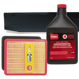 Kit de afinación y cuchilla Toro original para motor OHV Toro Super Recycler (SR4) (rango de serie #313000001 y superiores)