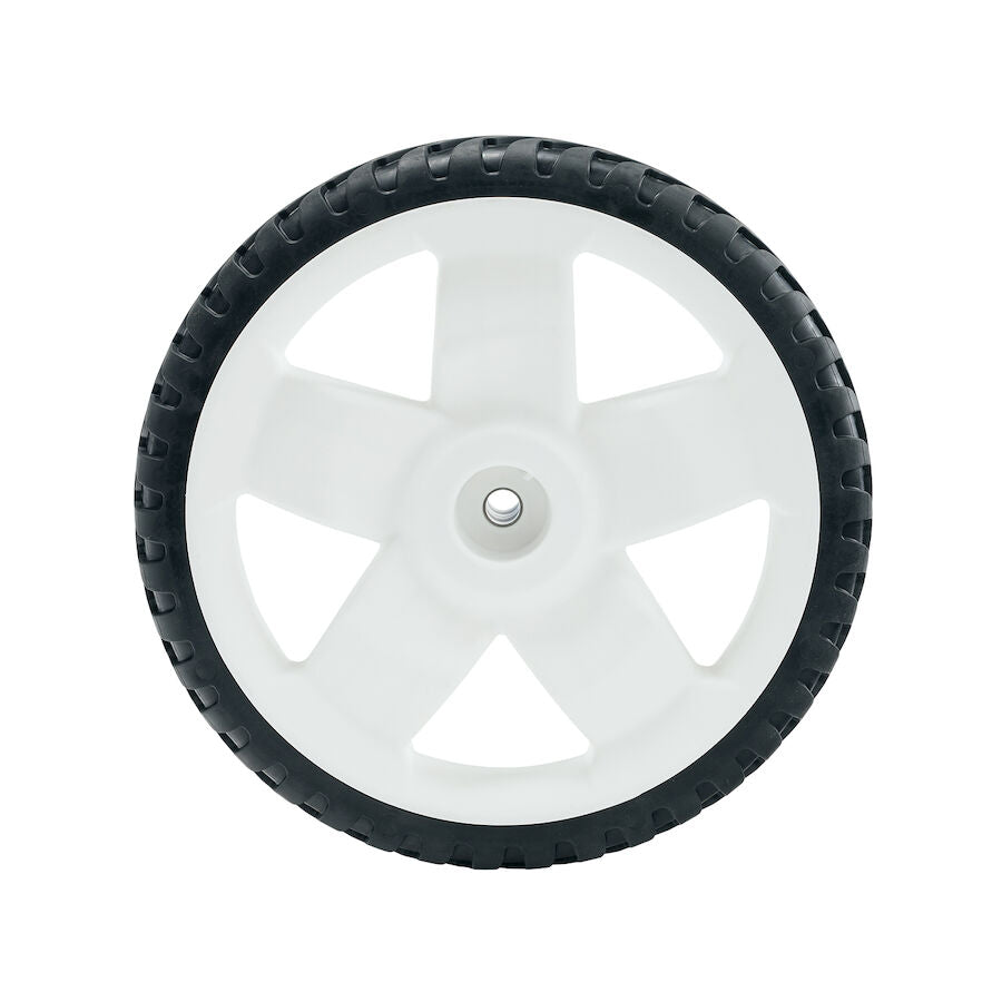 Toro original OEM 137-4843 de 11 pulgadas. Reemplazo de rueda alta trasera para ruedas de 22 pulg. Cortacésped Recycler SmartStow [EXTGR, G2, BLANCO]