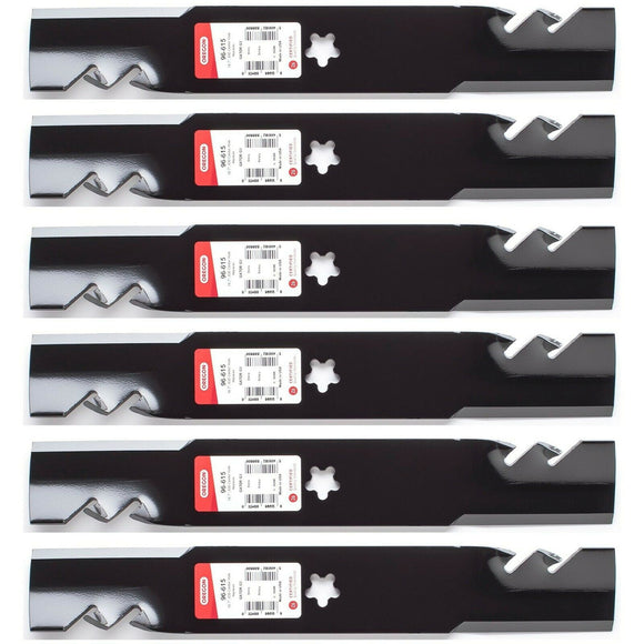 Oregon 96-615 16-11/16" 5-Point Star Center Hole 6-Pack replaces 532180054 for AYP & Craftsman decks