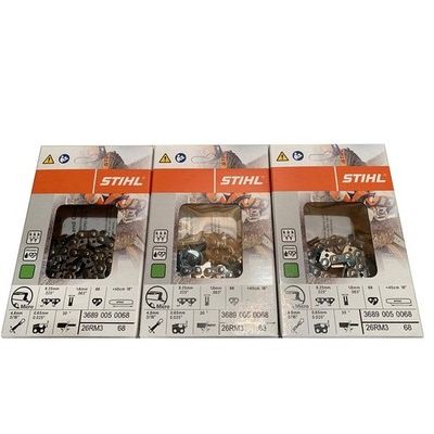 STIHL OEM 26RM3 68 18in Rapid Micro Chainsaw Chain .325 Pitch .063 Gauge 68DL