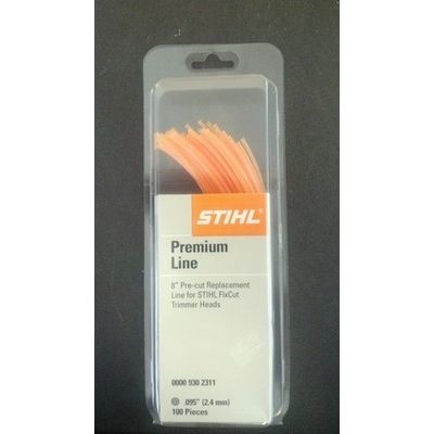 STIHL OEM 0000 930 2311 Pre-Cut Round Line .095" Round 100 Count