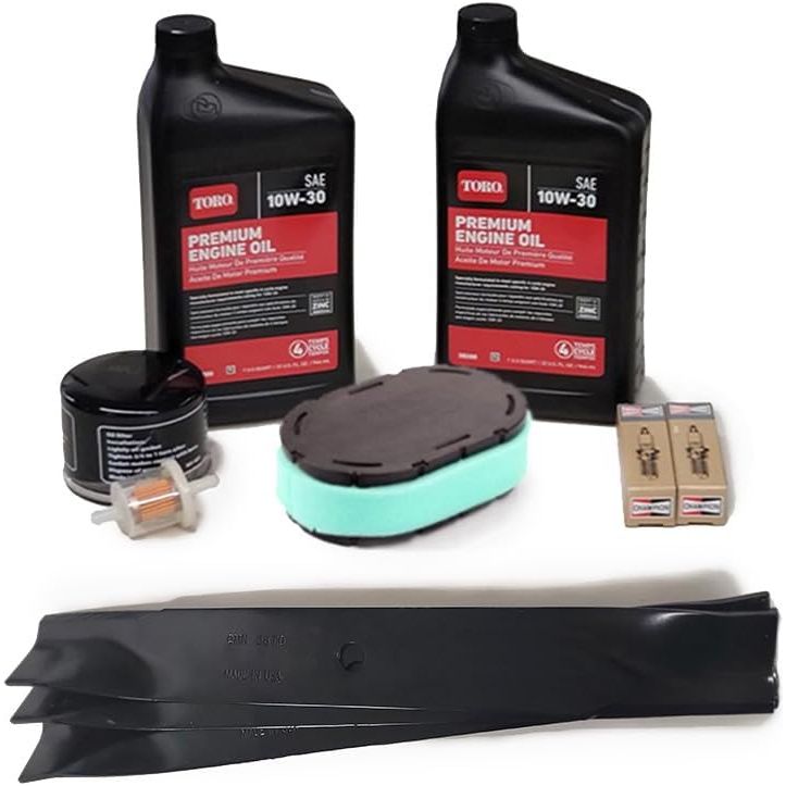 Kit de cuchillas y afinación para cortacésped Toro TimeCutter SS5000 MX5050 de 50 pulgadas, modelos 74637 74770 con motores Kohler serie 7000