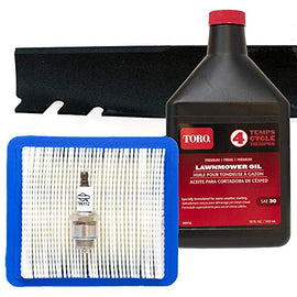 Cuchilla Toro genuina y kit de afinación para recicladora Toro de 22 pulgadas con motores Briggs &amp; Stratton