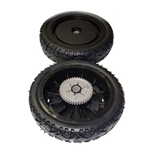 Genuine Toro OEM 2 Pack of 140-1295 8-Inch White Rear Drive Wheel Gear ASM [Black-42T]