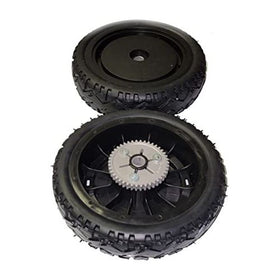 Genuine Toro OEM 2 Pack of 140-1295 8-Inch White Rear Drive Wheel Gear ASM [Black-42T] - 0