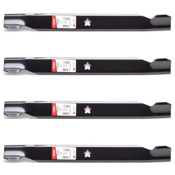 Oregon 195-039 21" 5-Point Star Center Hole 4-Pack replaces 532134149 for 42" AYP & Craftsman decks