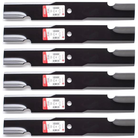 Oregon 91-622 18" 5/8" Center Hole 6-Pack replaces 481707 for 54" / 36" Scag & Encore decks