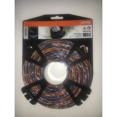 STIHL OEM 0000 930 4303 Carbon Trimmer Line 2.4 mm x 70 m Cross-Shaped CF3 Pro