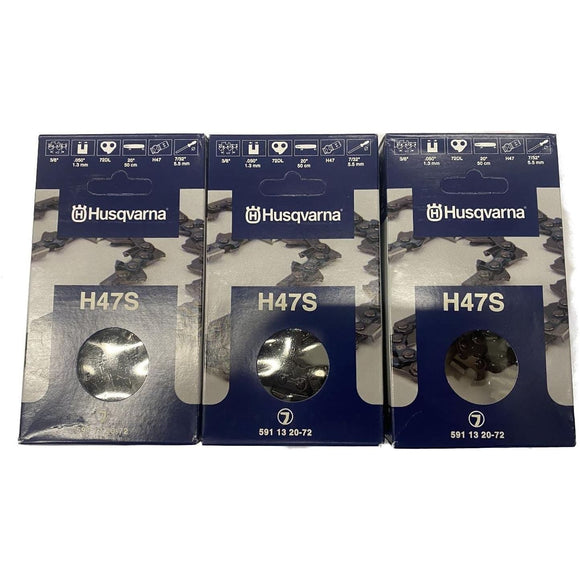 Husqvarna OEM 591132072 20" CHAIN, H47S-72 3/8, .050