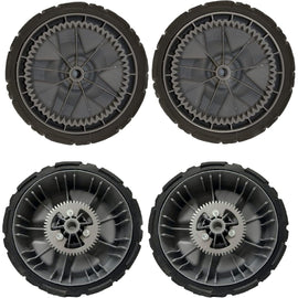 Kit de ruedas Toro original para modelos AWD 20353 20960 21766 (también compatible con cortacésped Hayter CODE346A) Contiene cantidad (2) ruedas 130-6711, cantidad (2) ruedas 130-6714