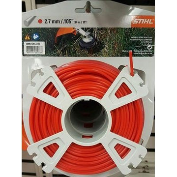 STIHL OEM 0000 930 2342 Premium Round Line .105/1/2 lb. Red Line