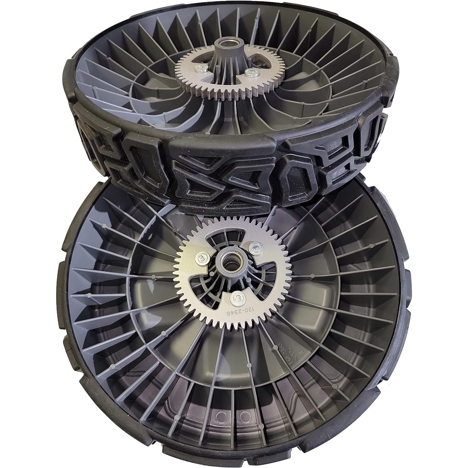 Paquete de 2 ruedas con engranajes externos originales Toro OEM 140-2350 de 9,65"