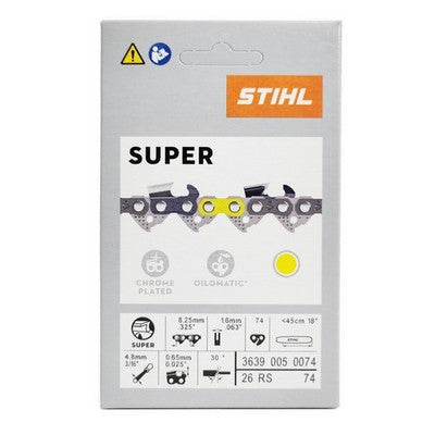 STIHL OEM 26RS 74 18in Rapid Super Chainsaw Chain
