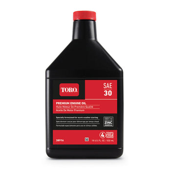 Genuine Toro OEM 38916 SAE 30 4-Cycle Summer Engine Oil 18oz Bottle - 0