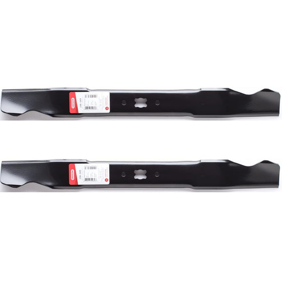 Oregon 198-049 21" Bow-Tie Center Hole 2-Pack replaces 942-0493 for Craftsman & MTD decks
