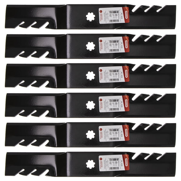 Oregon 92-616 17" 7-Point Star Center Hole 6-Pack replaces AM137757 for John Deere decks