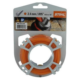 STIHL OEM 0000 930 2338 Premium Round Line .095/47' Orange Line