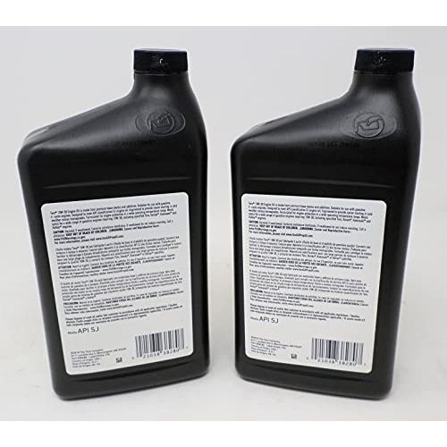 Paquete de 2 aceites originales Toro OEM 38280 10W30 para motor de 4 tiempos, 32 oz. Botella