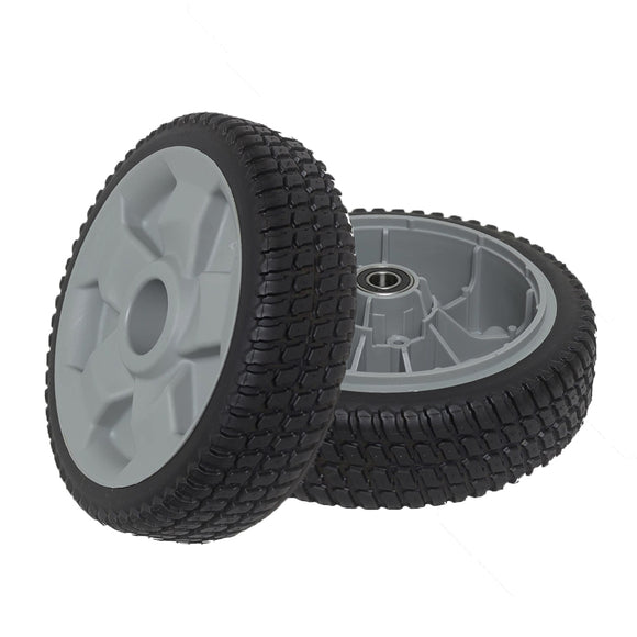 Juego de 2 ruedas delanteras originales Toro OEM 125-2510 de 8 pulgadas con rodamientos