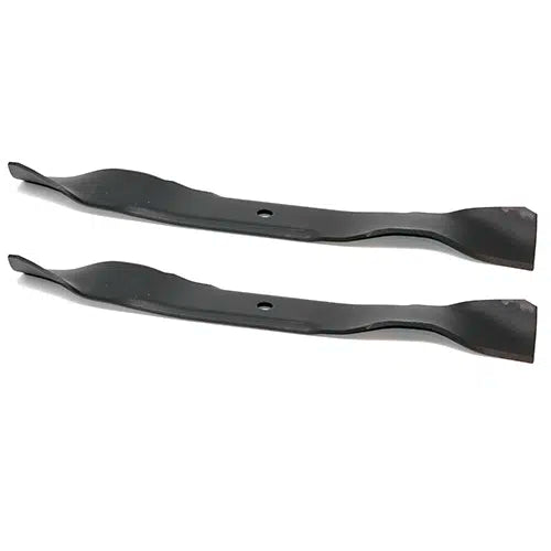 Paquete de 2 cuchillas de reciclaje de flujo medio originales Toro OEM 137-1999-03 de 21,6 pulgadas, color negro