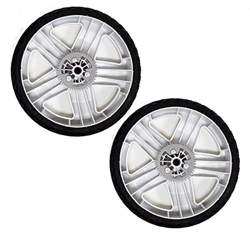 Original Toro OEM 2 paquetes de 137-4843 11 pulgadas. Reemplazo de rueda alta trasera para ruedas de 22 pulg. Cortacésped Recycler SmartStow [EXTGR, G2, BLANCO]