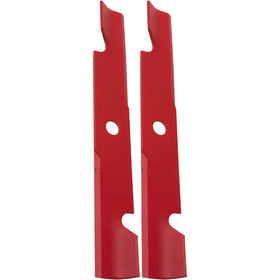 Paquete de 2 hojas giratorias de 18.0 x 15/16.0 in EXMARK con muescas HI-LIFT compatibles con: 103-6402, 103-6402-S, 355-291, 109-6873-03, 140-1242, 50-2306.