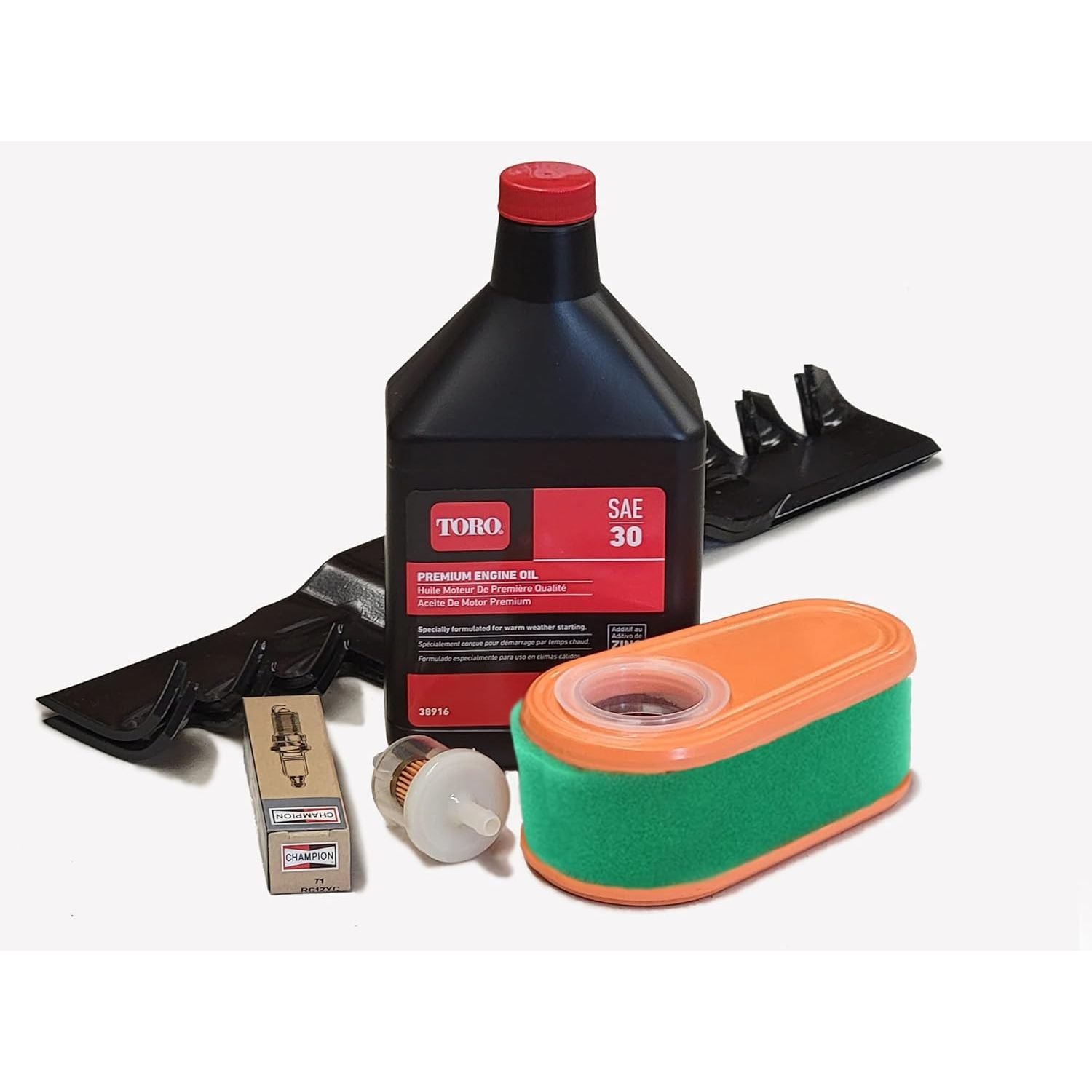 Blade and Tuneup Kit For Toro TimeMaster Turfmaster and Exmark 30 Inch General Lawn
