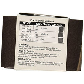 Makita 794119-E-2 3 x 21 Abrasive Belt 150 Grit 2/pk