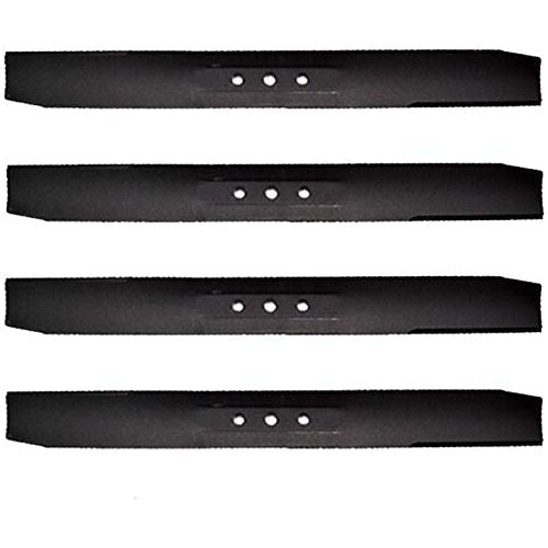 Paquete de 4 cuchillas de reciclaje originales Toro OEM 133-8183-03 de 21" para cortacésped Super Recycler (1999+) [STD BLK]