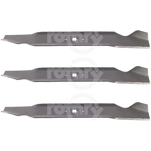 3 Pack of Rotary BLADE 21-3/16" X 6 POINT STAR MTD Compatible with : 742-04308, 742-0616, 742-0616, 742-0616A, 742-0656, 942-04126