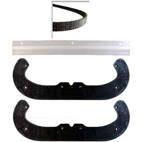 Pala y raspador Toro originales con kit de cinturón para lanzanieves Toro 180 Power Clear