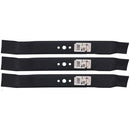 Paquete de 3 cuchillas giratorias de 21" X 5/8" MULCHER AYP Compatible con: 8020, 159267, 165833, 175052, 175064, 176135-1