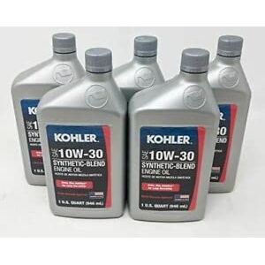 Kohler OEM 5 Pack of 25 357 65-S OIL, QUART 10W30 SYNTH BLEND