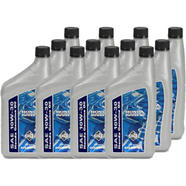 Honda OEM 12 paquetes de ACEITE 08207-10W30MFC-W, FC-W (10W30)
