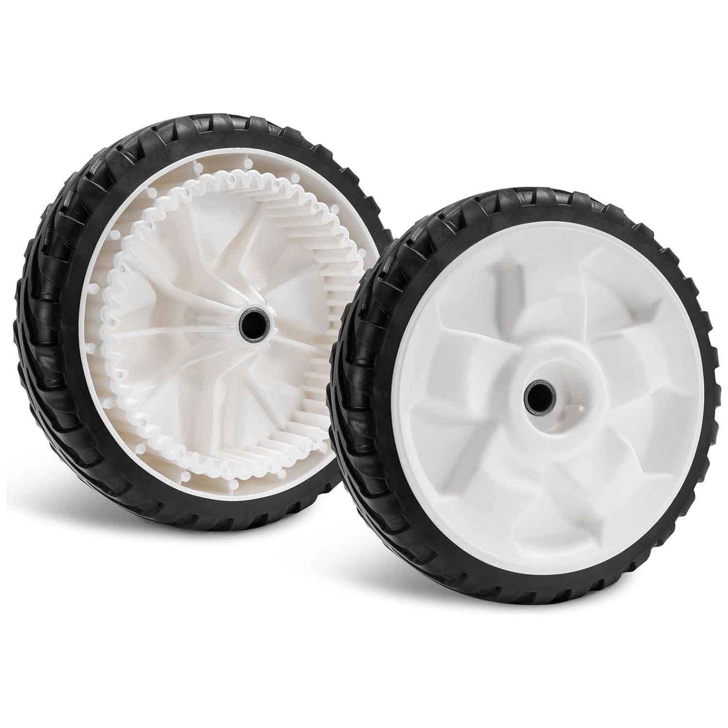 Original Toro OEM 2 paquetes de 137-4832 8 pulgadas. Reemplazo de rueda delantera para 22 pulg. Cortacésped de tracción delantera de velocidad variable [Blanco, INT GEAR, G2]