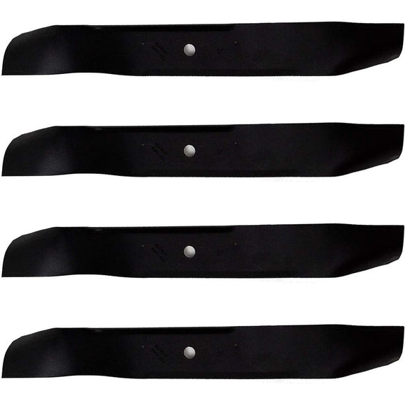 Paquete de 4 cuchillas de reciclaje de flujo medio originales Toro OEM 137-1999-03 de 21,6 pulgadas, color negro