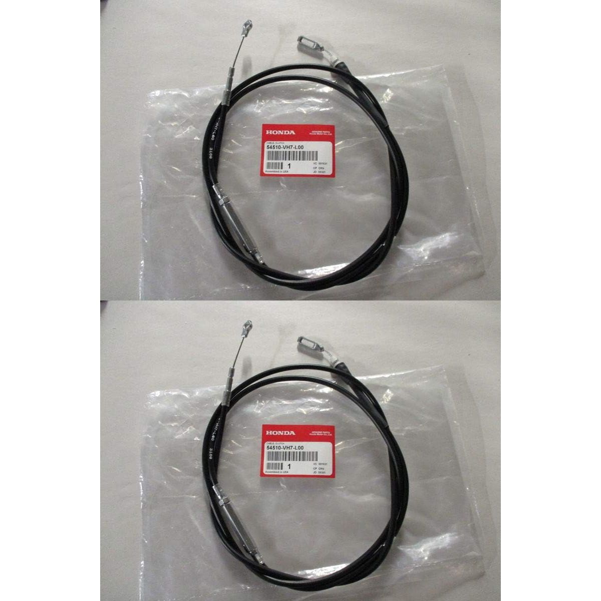 Honda OEM 2 Pack of 54510-VH7-L00 CABLE, CLUTCH