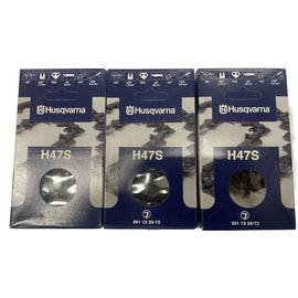 Husqvarna OEM 3 unidades 591132072 CADENA de 20", H47S 72 3/8, .050