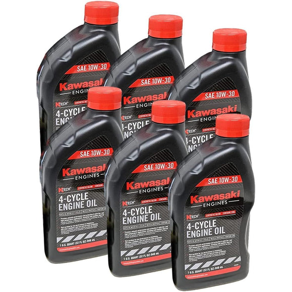 Kawasaki OEM 6 paquetes de 99969-6081 ACEITE: 4 CIL 10W30 1QT