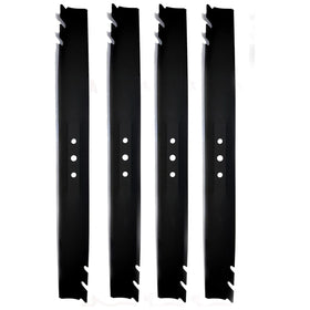 Paquete de 4 cuchillas para mantillo originales Toro OEM 140-1274-03 de 21 pulgadas, color negro