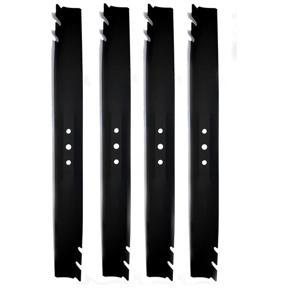 Paquete de 4 cuchillas para mantillo originales Toro OEM 140-1274-03 de 21 pulgadas, color negro