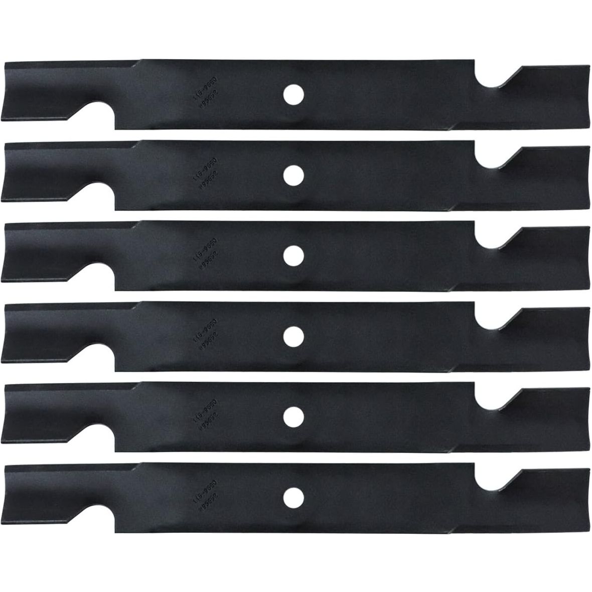Genuine Toro OEM 6 Pack of 115-9650-03 18.75" Black Hi Flow Blades
