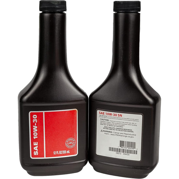 Honda OEM 2 Pack of 08213-10W30 OIL,ENG 12OZ(10W30)