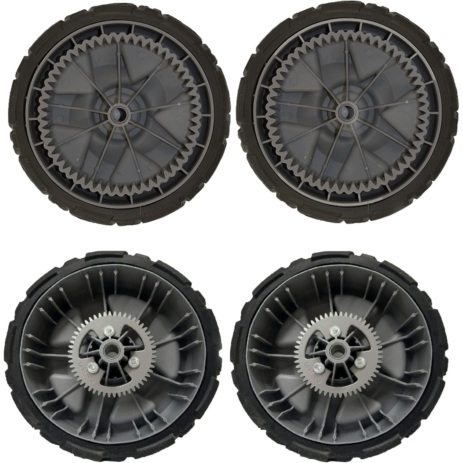 Genuine Toro Wheel Kit For  AWD Models 20353 20960 21766 (Also Fits Hayter Lawn Mower CODE346A) Contains Qty (2) 130-6711 Wheel, Qty (2) 130-6714 Wheel