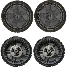 Kit de ruedas Toro original para modelos AWD 20353 20960 21766 (también compatible con cortacésped Hayter CODE346A) Contiene cantidad (2) ruedas 130-6711, cantidad (2) ruedas 130-6714