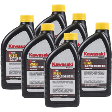Kawasaki OEM 6 Pack of 99969-6281 OIL:4 CYL SAE30 1QT