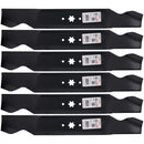 Paquete de 6 hojas giratorias de 21-3/16" X 6 PUNTOS STAR MTD Compatible con: 742-04308, 742-0616, 742-0616, 742-0616A, 742-0656, 942-04126-1