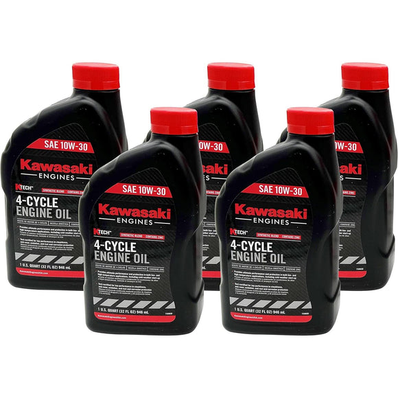 Kawasaki OEM 5 paquetes de 99969-6081 ACEITE: 4 CIL 10W30 1QT